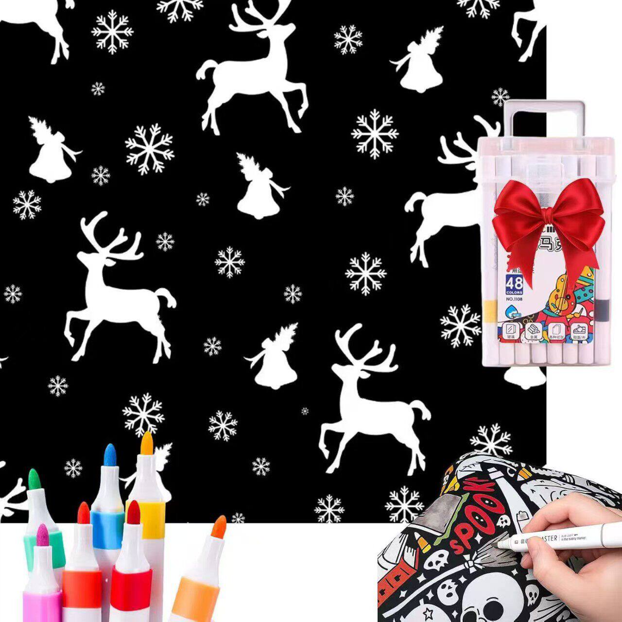 Reusable Washable Colouring Blanket – Creative Activity Throw (150×115cm)