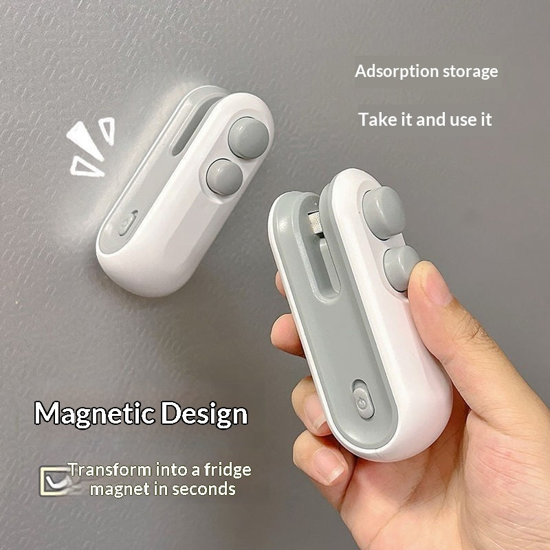 Mini 2-in-1 USB Heat Sealer & Bag Sealer for Snacks – Kitchen Gadget