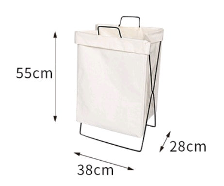 Foldable Fabric Laundry Hamper – Large Linen-Style Storage Basket