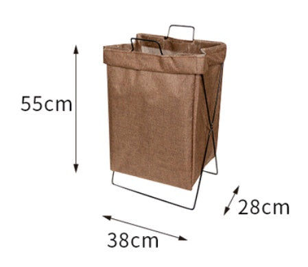 Foldable Fabric Laundry Hamper – Large Linen-Style Storage Basket