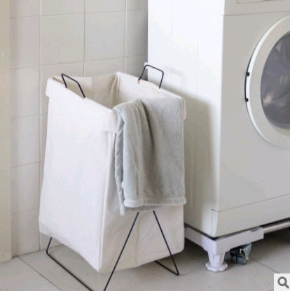 Foldable Fabric Laundry Hamper – Large Linen-Style Storage Basket