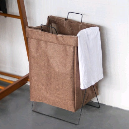 Foldable Fabric Laundry Hamper – Large Linen-Style Storage Basket