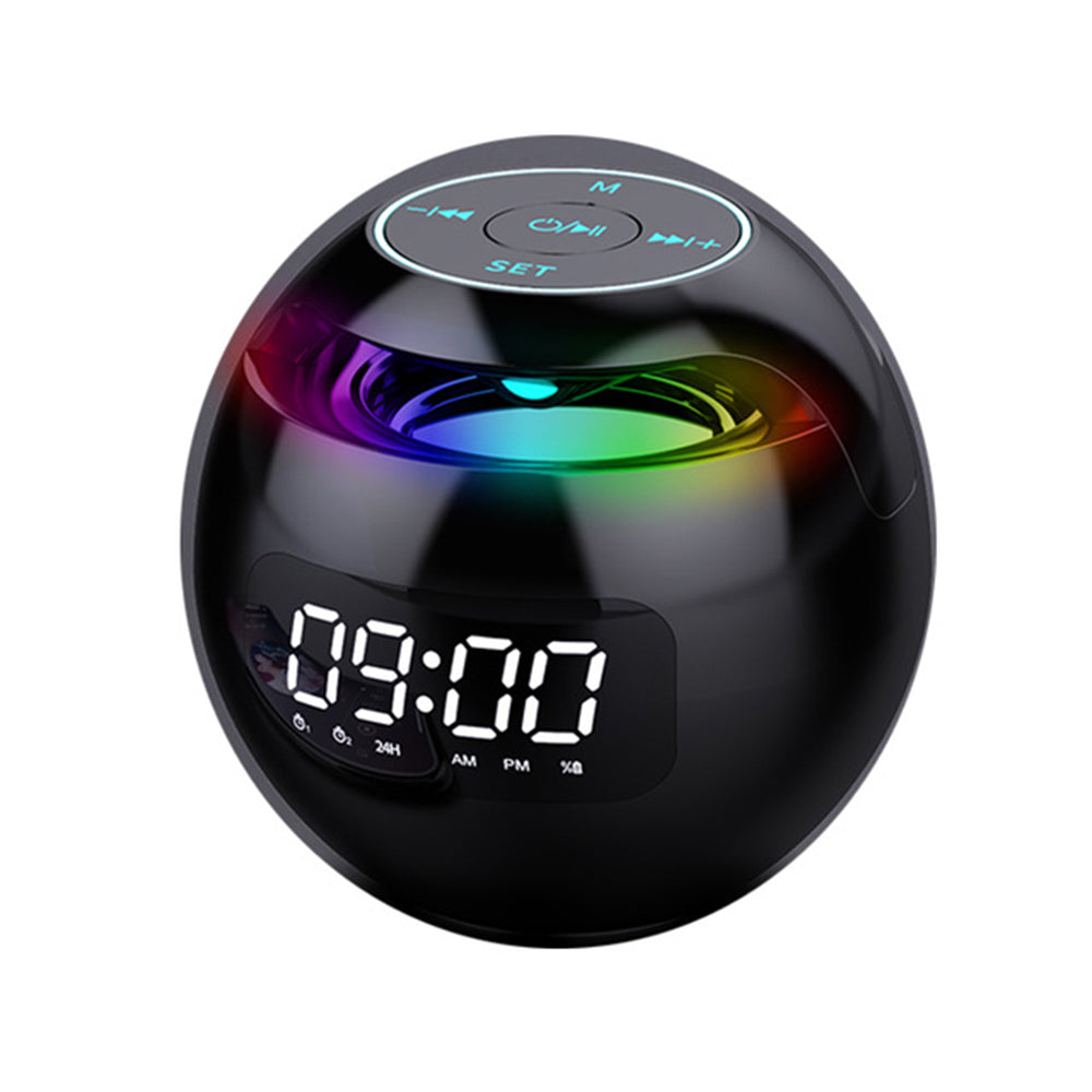 Portable Alarm Clock with Bluetooth Speaker – Wireless & Rechargeable