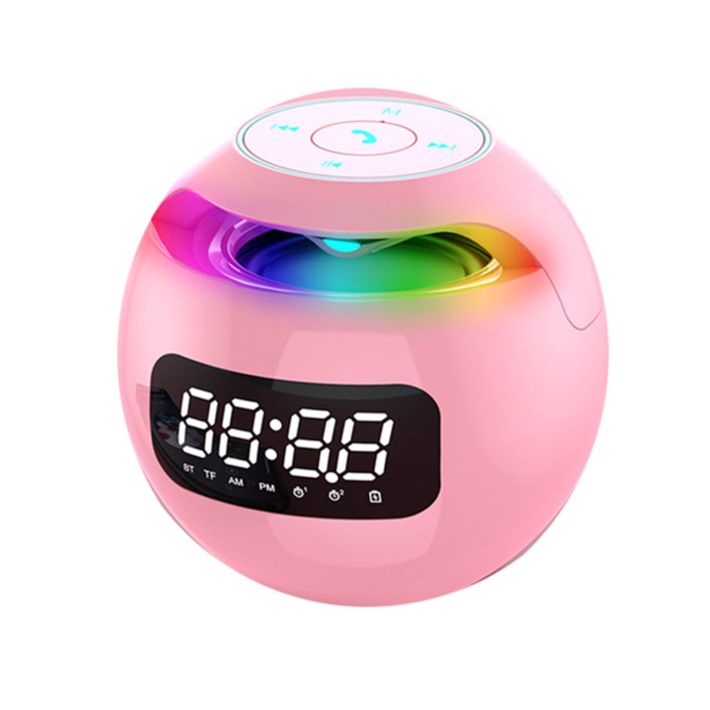 Portable Alarm Clock with Bluetooth Speaker – Wireless & Rechargeable