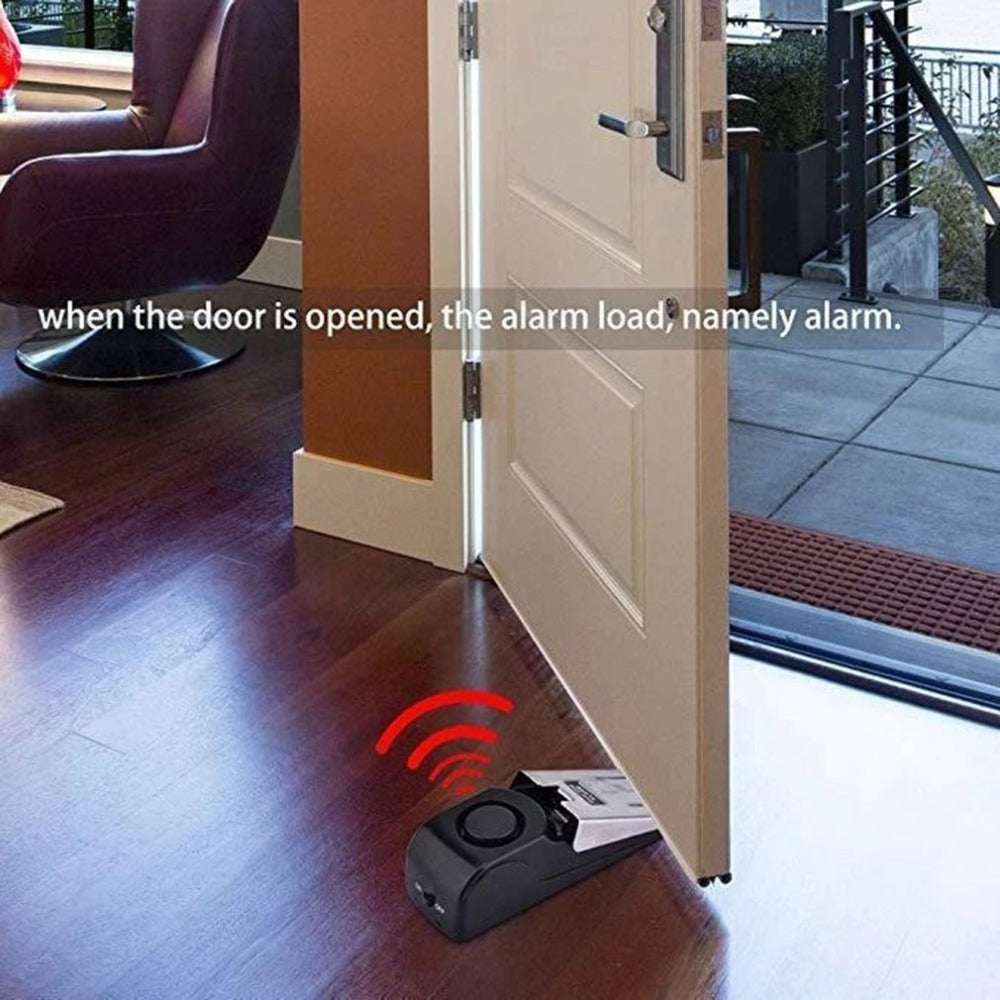 Portable Wedge Door Stop Alarm – Loud Intruder Alert for Home & Travel
