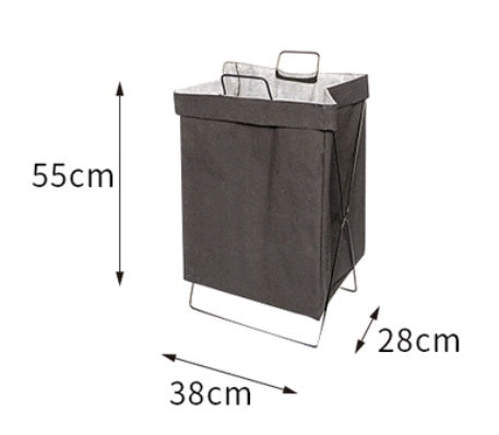 Foldable Fabric Laundry Hamper – Large Linen-Style Storage Basket