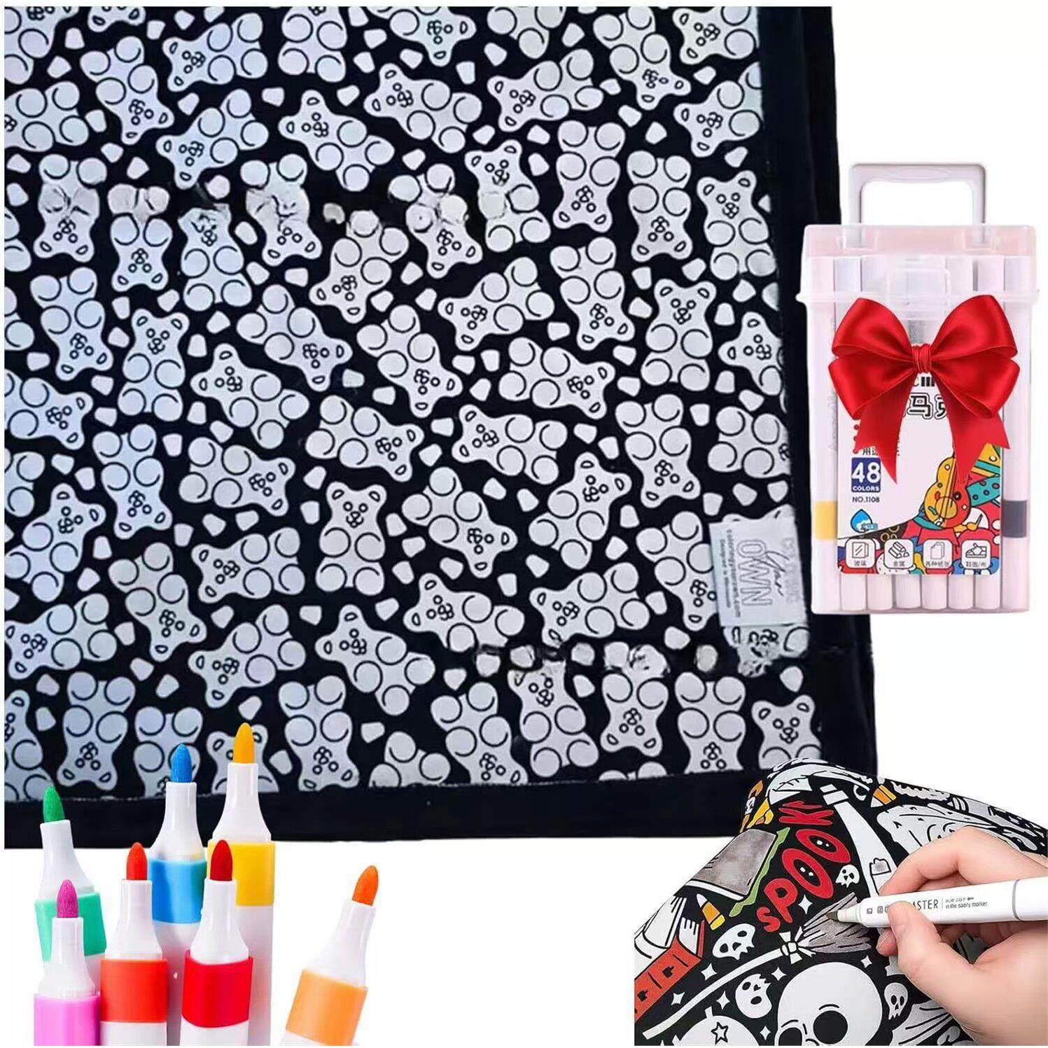 Reusable Washable Colouring Blanket – Creative Activity Throw (150×115cm)