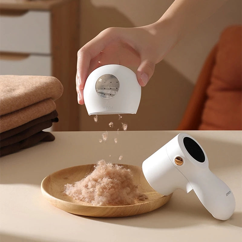 New Electric Lint Remover – Smart LED Hairball Trimmer, USB Rechargeable, Portable for Clothes & Fabrics