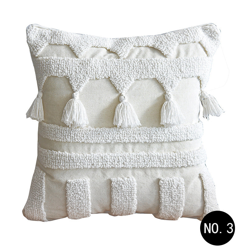 Nordic Moroccan Tufted Throw Pillow Cover