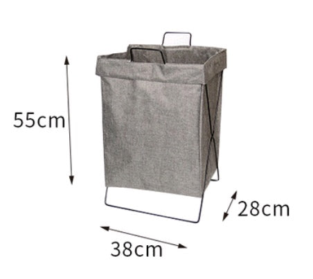 Foldable Fabric Laundry Hamper – Large Linen-Style Storage Basket