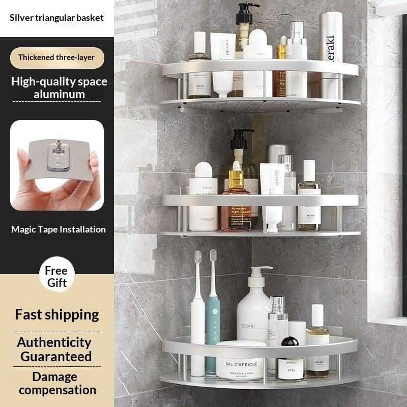 No-drill Wall-mounted Shelf For Bathrooms & Toilets