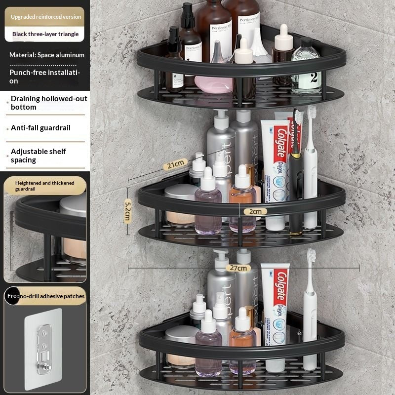 No-drill Wall-mounted Shelf For Bathrooms & Toilets