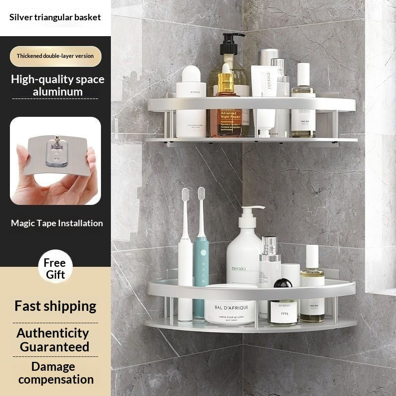 No-drill Wall-mounted Shelf For Bathrooms & Toilets