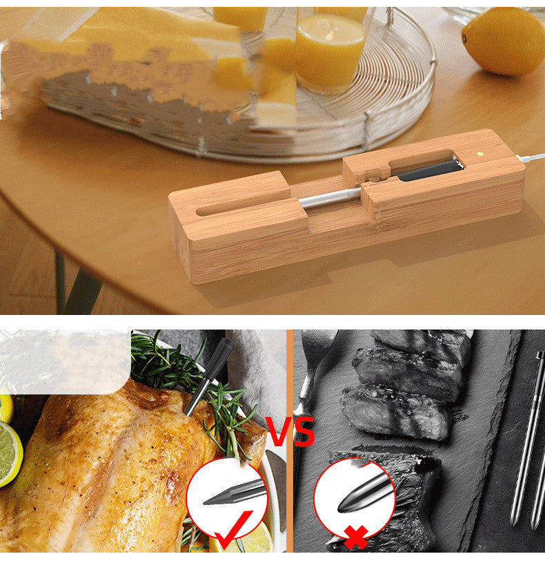 Smart Wireless Bluetooth Barbecue Thermometer – Precision Food Temperature Monitor