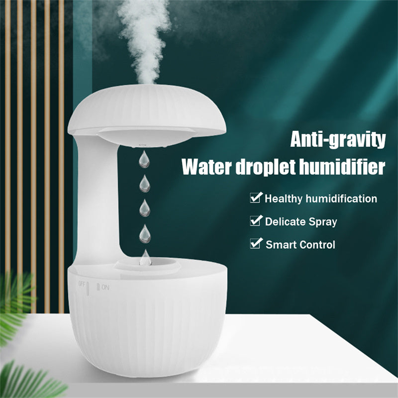 Anti-Gravity Air Humidifier – Mute Countercurrent Humidifier, Levitating Water Drops, Cool Mist Fogger, Relieve Fatigue