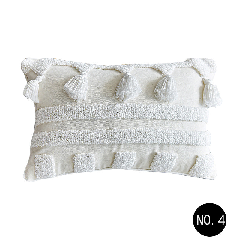 Nordic Moroccan Tufted Throw Pillow Cover