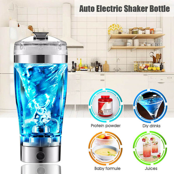 Electric USB Protein Shake Blender Cup – Portable Sports & Fitness Mixer, Milk, Coffee & Powder Drinks