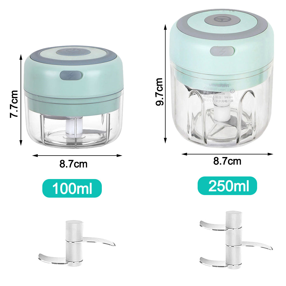 Mini Electric Garlic Chopper – USB Rechargeable Kitchen Crusher