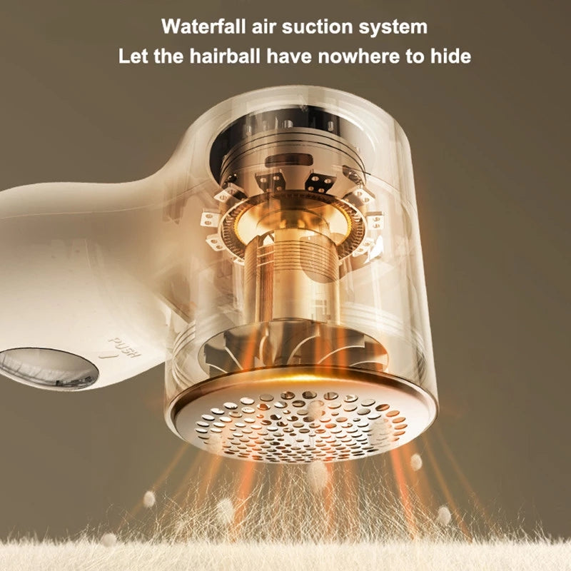 New Electric Lint Remover – Smart LED Hairball Trimmer, USB Rechargeable, Portable for Clothes & Fabrics