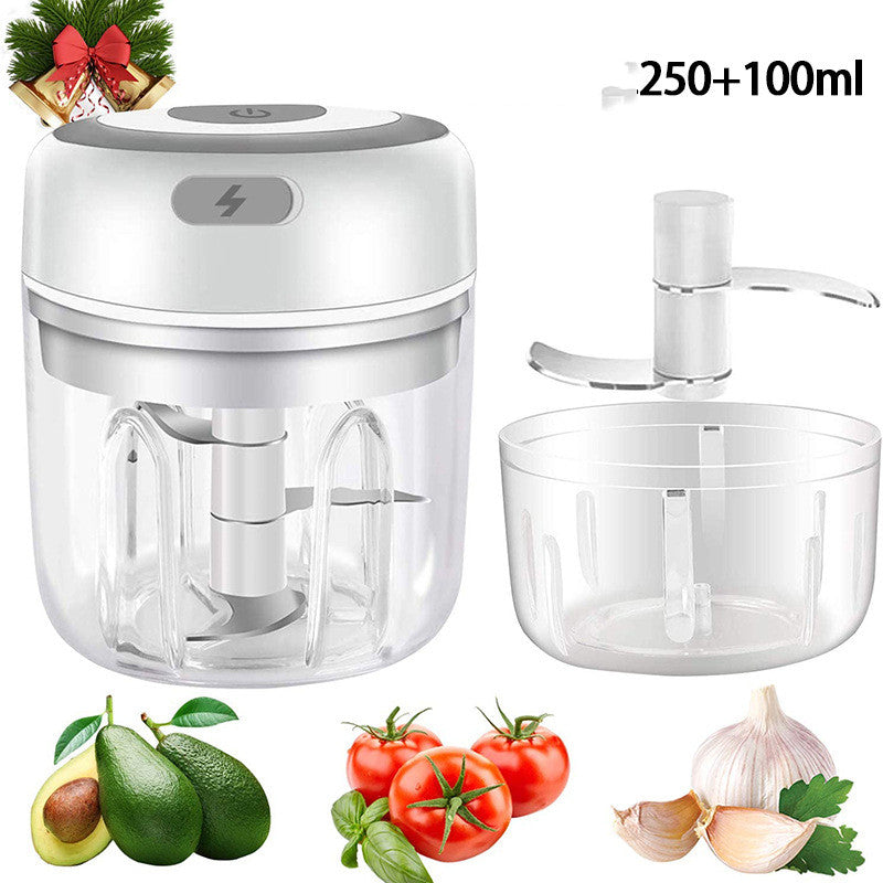 Mini Electric Garlic Chopper – USB Rechargeable Kitchen Crusher