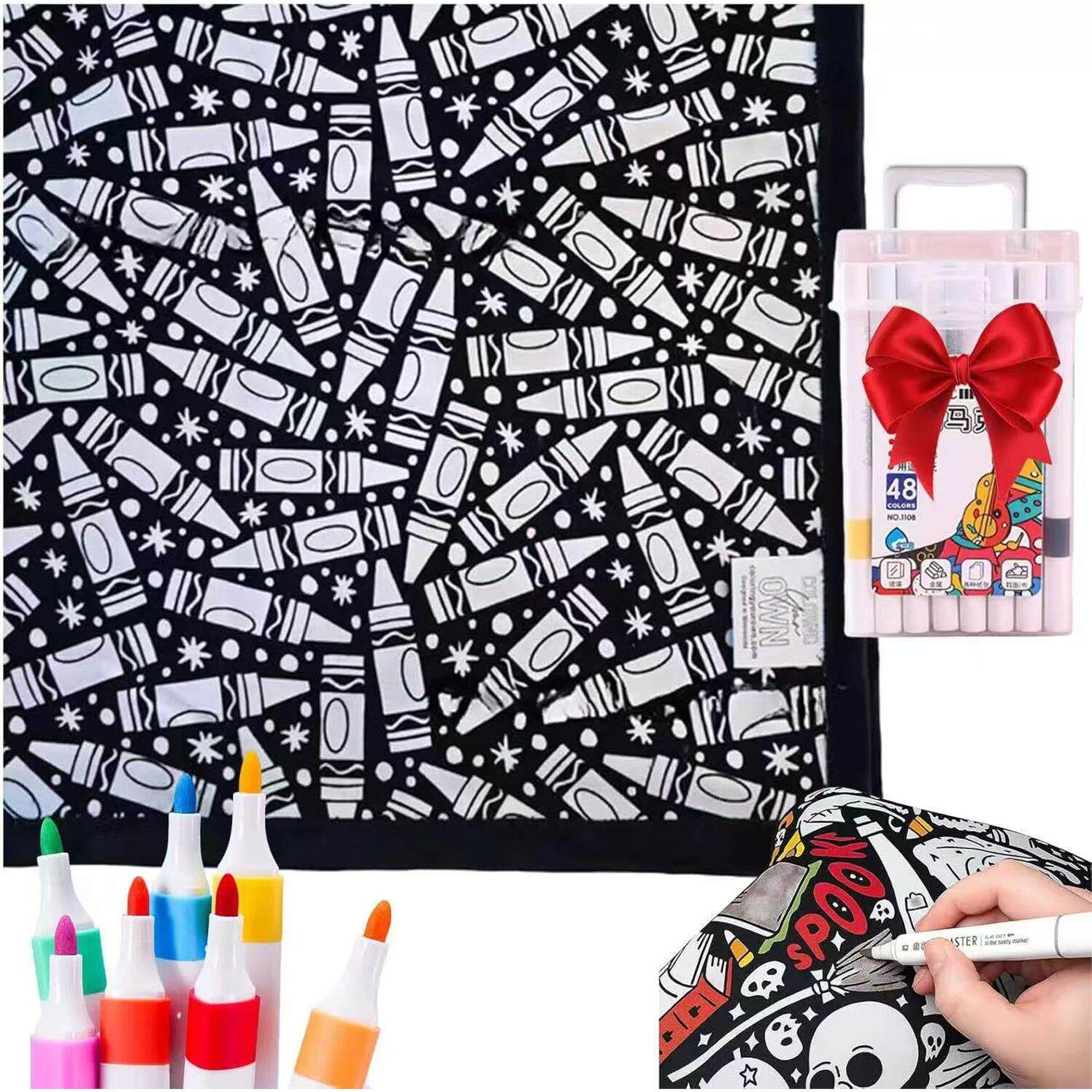 Reusable Washable Colouring Blanket – Creative Activity Throw (150×115cm)