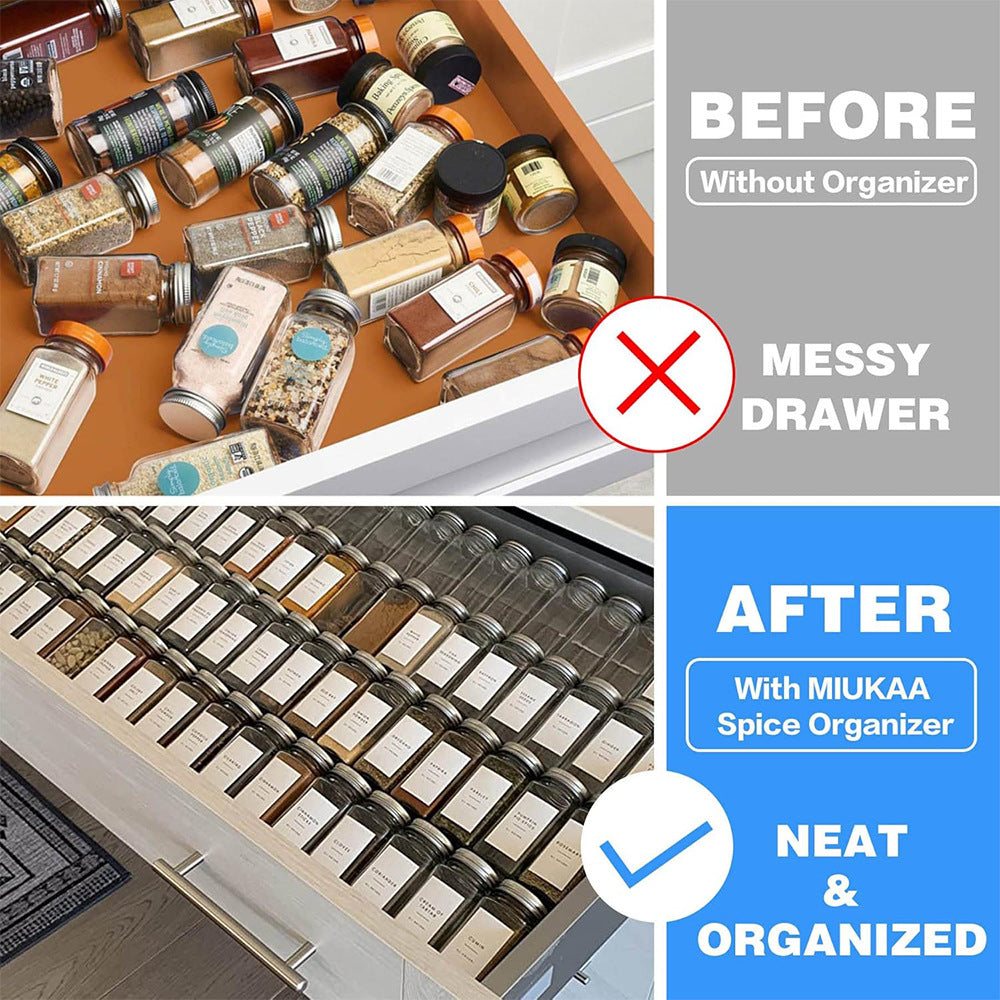 Kitchen Acrylic Spice Display Storage Rack – Punch-Free, Modern Design