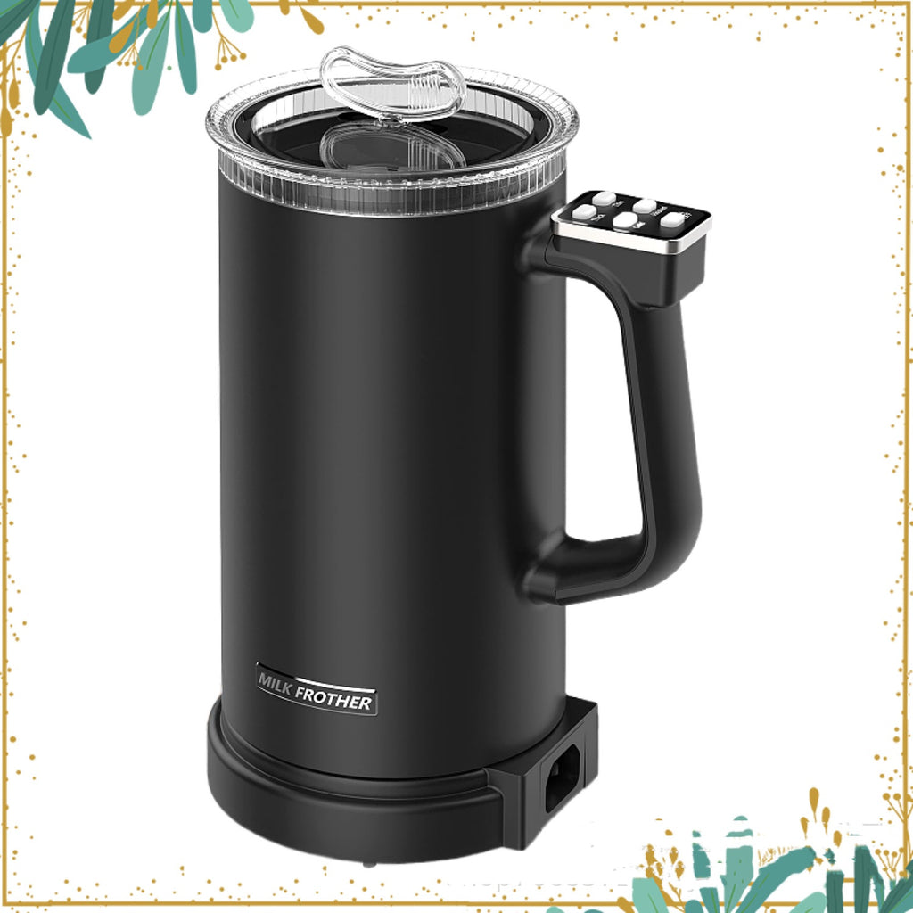 Hot & Cold Electric Milk Frother – 600ml Cappuccino & Latte Coffee Latte Maker