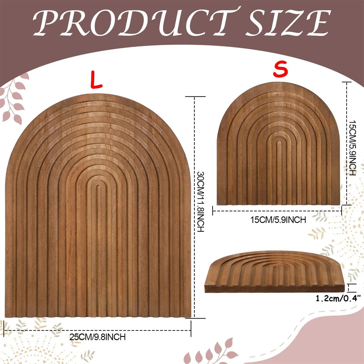 Wave Arch Wooden Serving & Styling Board – Boho Kitchen Decor