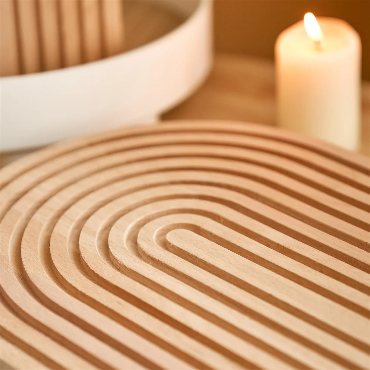Wave Arch Wooden Serving & Styling Board – Boho Kitchen Decor