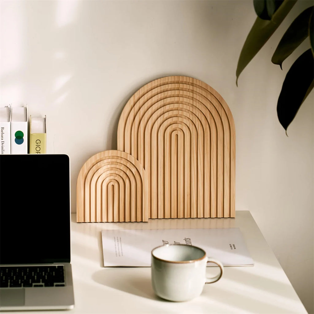 Wave Arch Wooden Serving & Styling Board – Boho Kitchen Decor