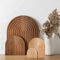 Wave Arch Wooden Serving & Styling Board – Boho Kitchen Decor