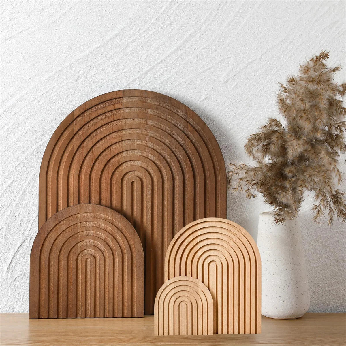 Wave Arch Wooden Serving & Styling Board – Boho Kitchen Decor