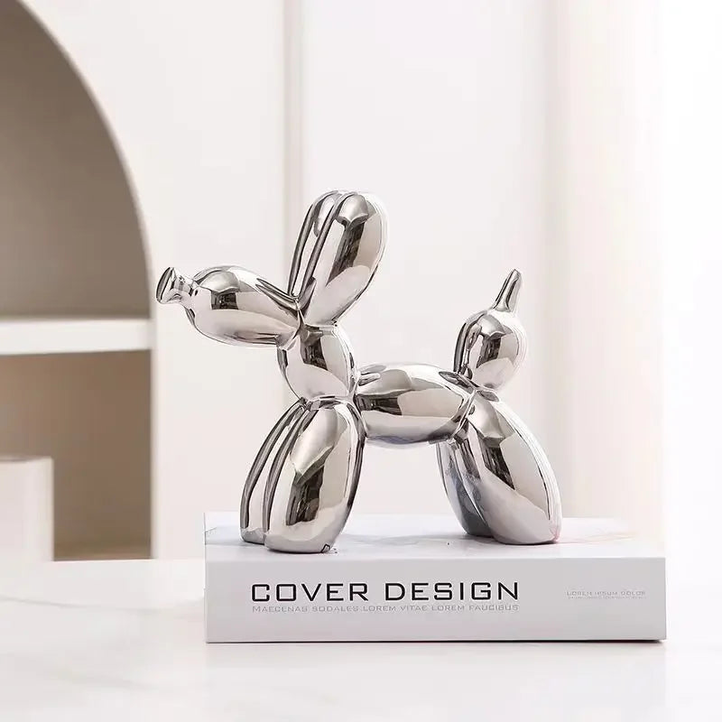Modern Balloon Dog Sculpture – Minimalist Statement Decor (11cm)