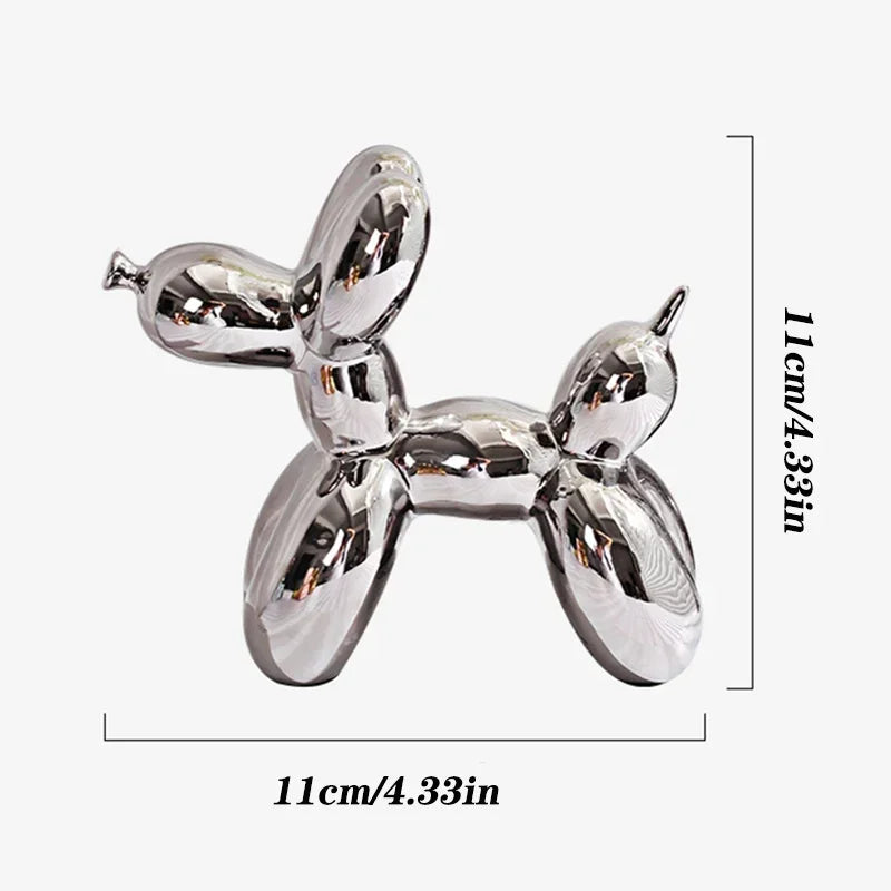 Modern Balloon Dog Sculpture – Minimalist Statement Decor (11cm)