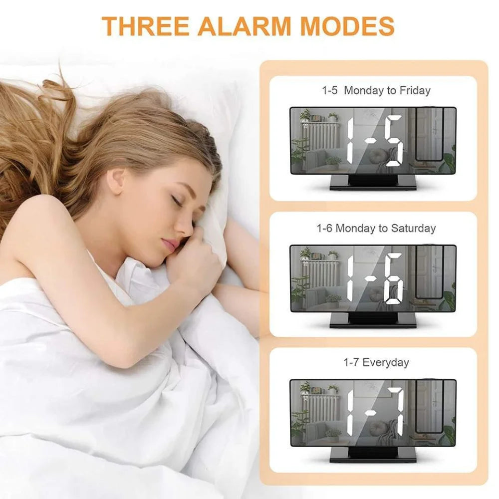 CeilingGlow™ Projection Alarm Clock