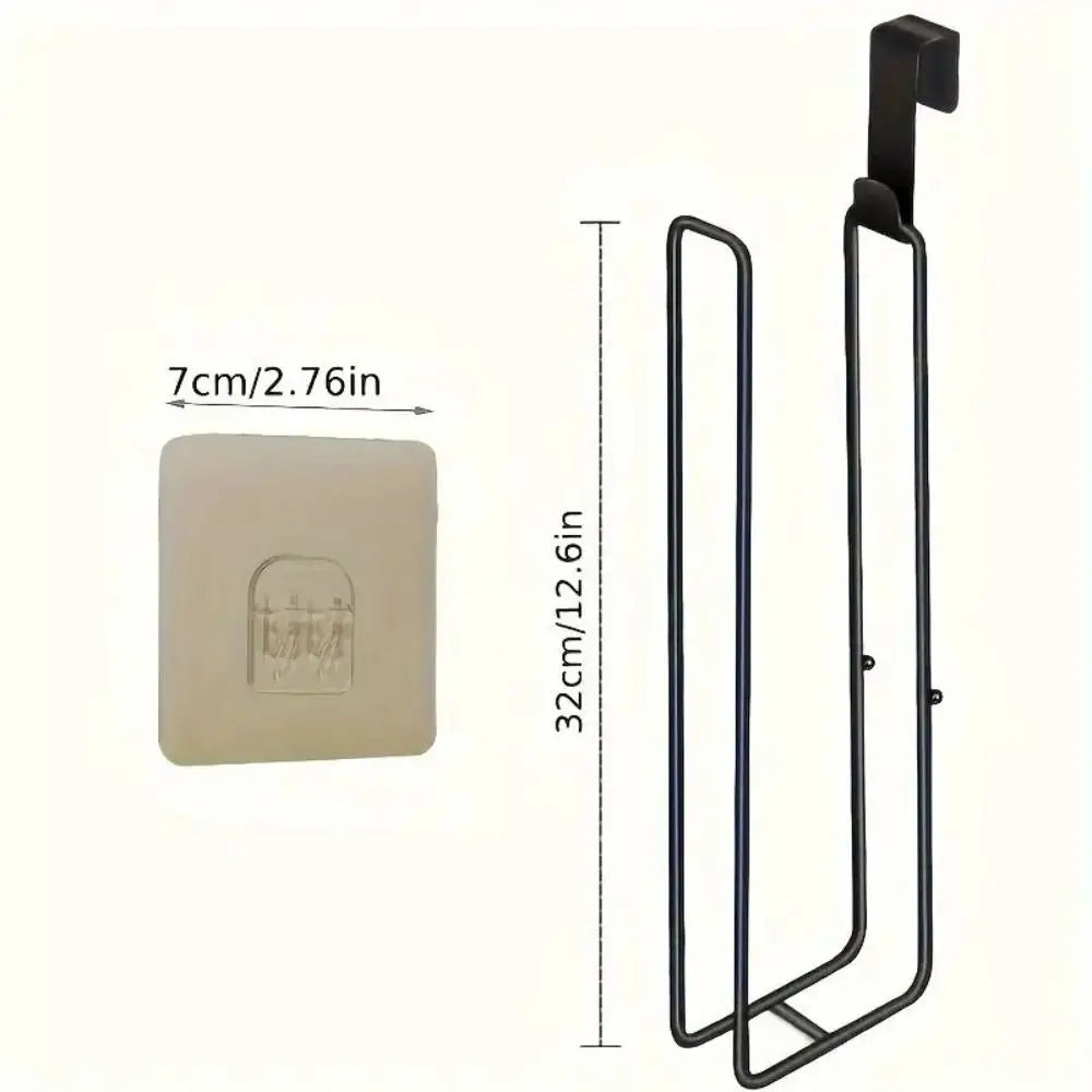 No-Drill Metal Paper Towel & Tissue Holder