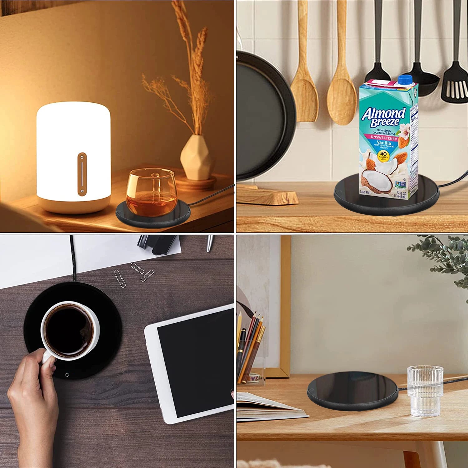 Electric Coffee Mug Warmer – Temperature Control Heating Pad for Home & Office