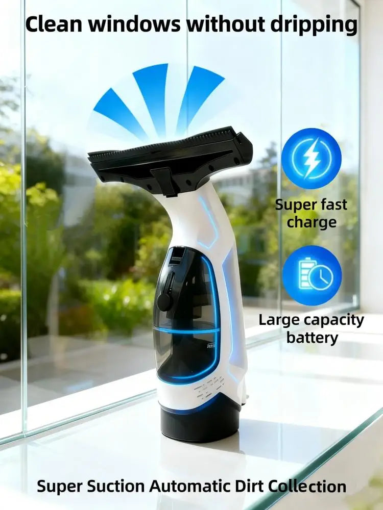 Cordless Handheld Electric Window Cleaner – Multifunctional USB Portable Glass Cleaning Tool Kit