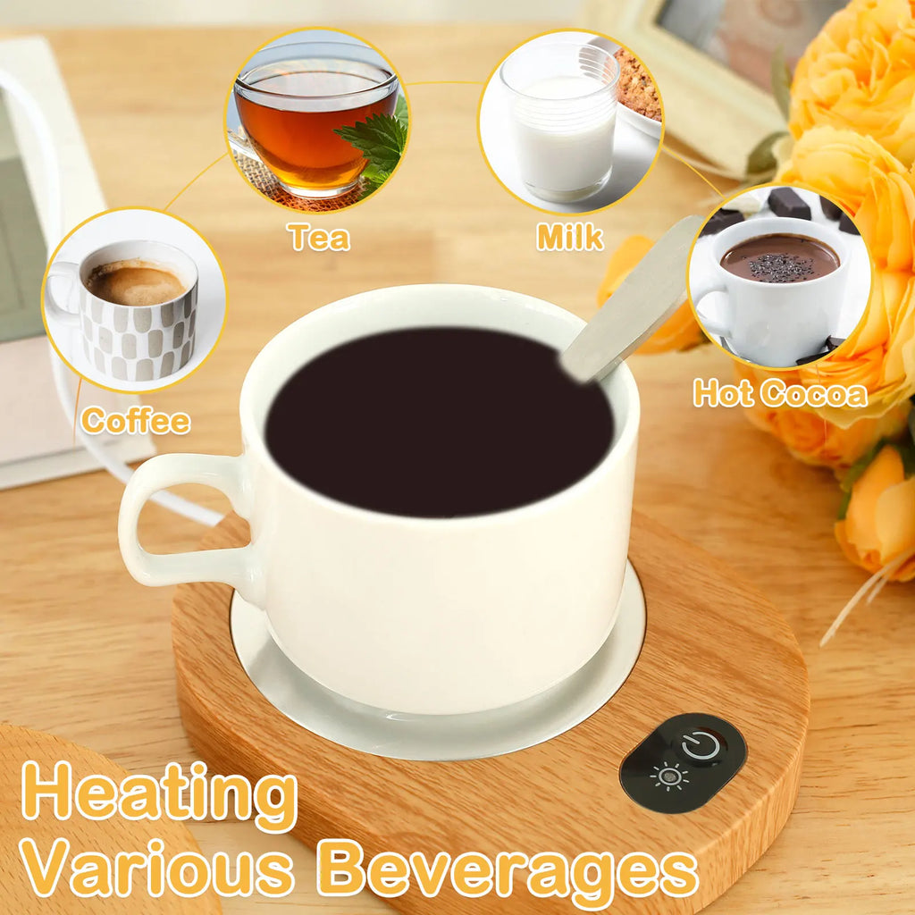 Electric USB Mug Warmer – Constant Temperature Coffee Cup Heater for Home & Office