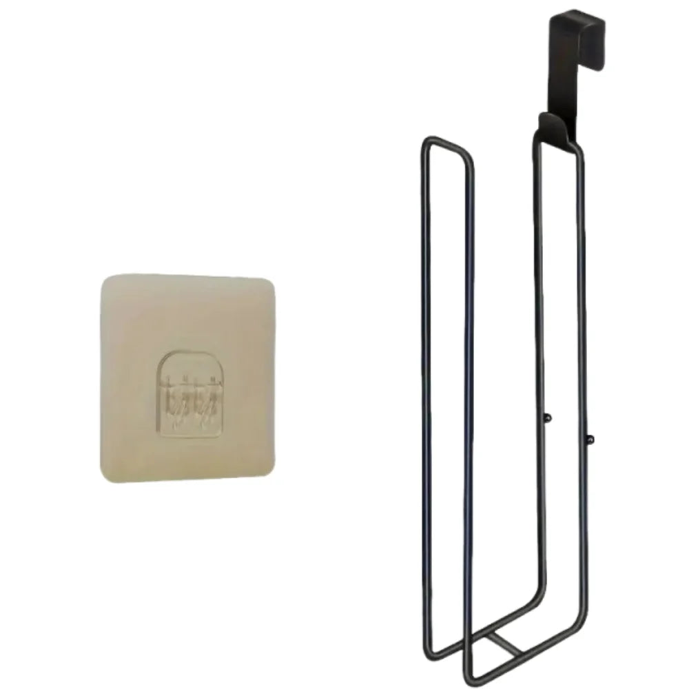 No-Drill Metal Paper Towel & Tissue Holder