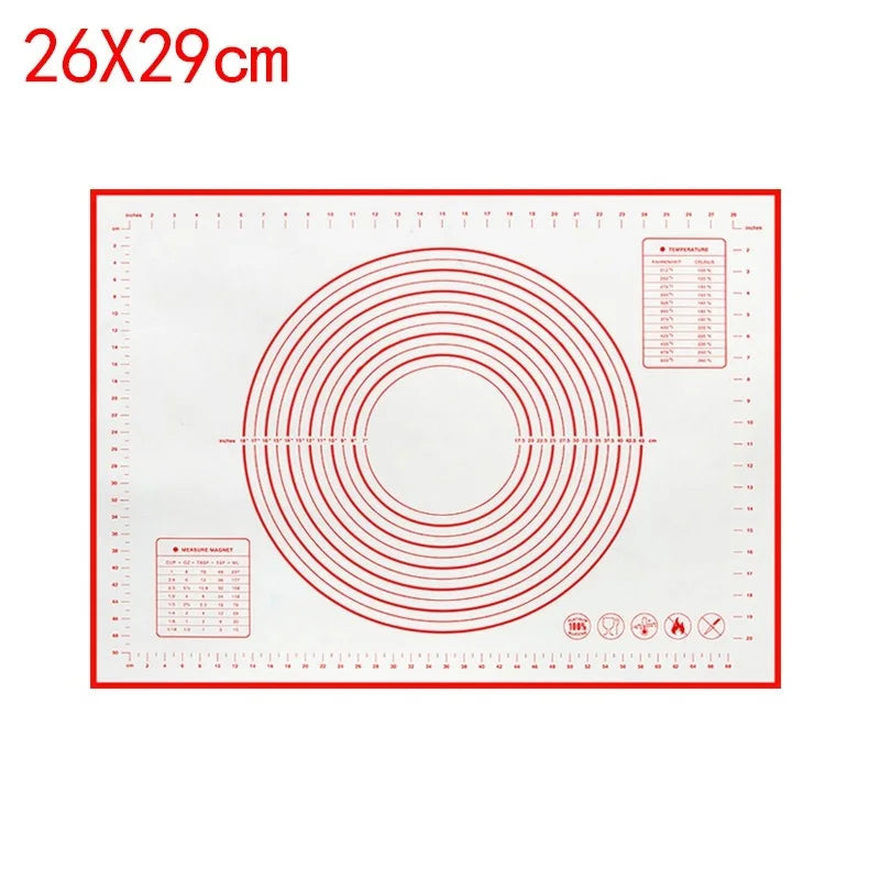 Non-Stick Silicone Baking & Dough Mat – Reusable Kitchen Kneading Mat