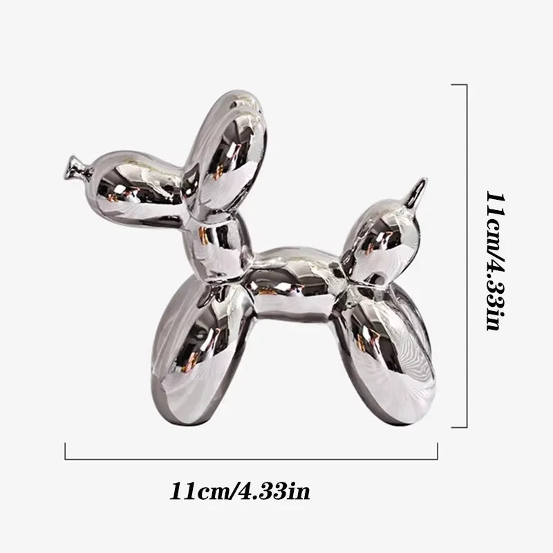 Modern Balloon Dog Sculpture – Minimalist Statement Decor (11cm)