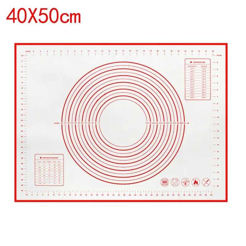 Non-Stick Silicone Baking & Dough Mat – Reusable Kitchen Kneading Mat