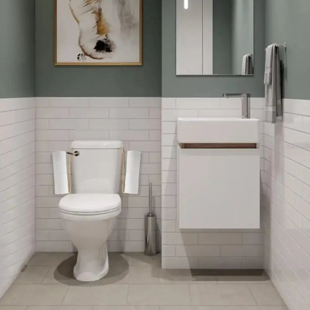 No-Drill Metal Paper Towel & Tissue Holder