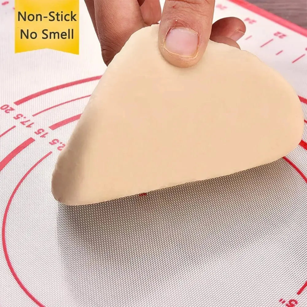 Non-Stick Silicone Baking & Dough Mat – Reusable Kitchen Kneading Mat