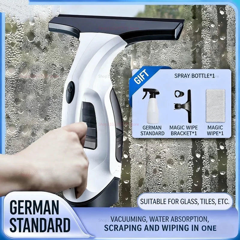 Cordless Handheld Electric Window Cleaner – Multifunctional USB Portable Glass Cleaning Tool Kit