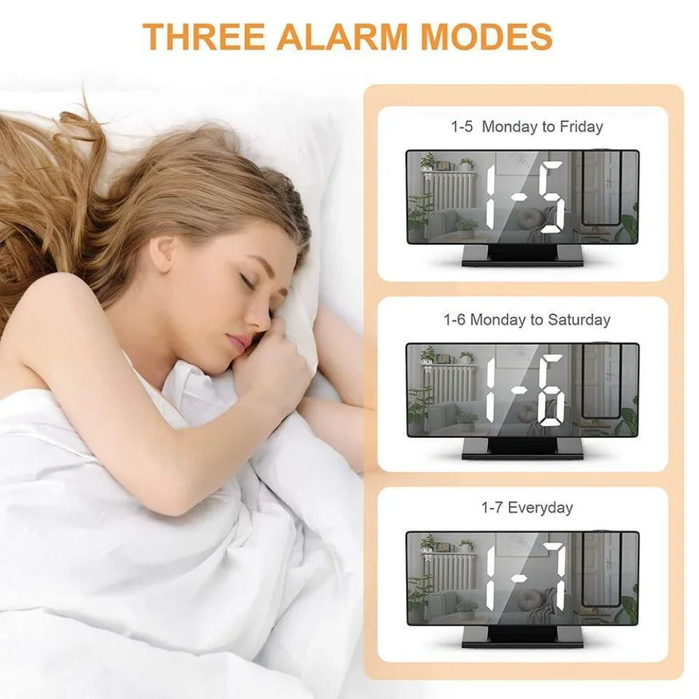 CeilingGlow™ Projection Alarm Clock