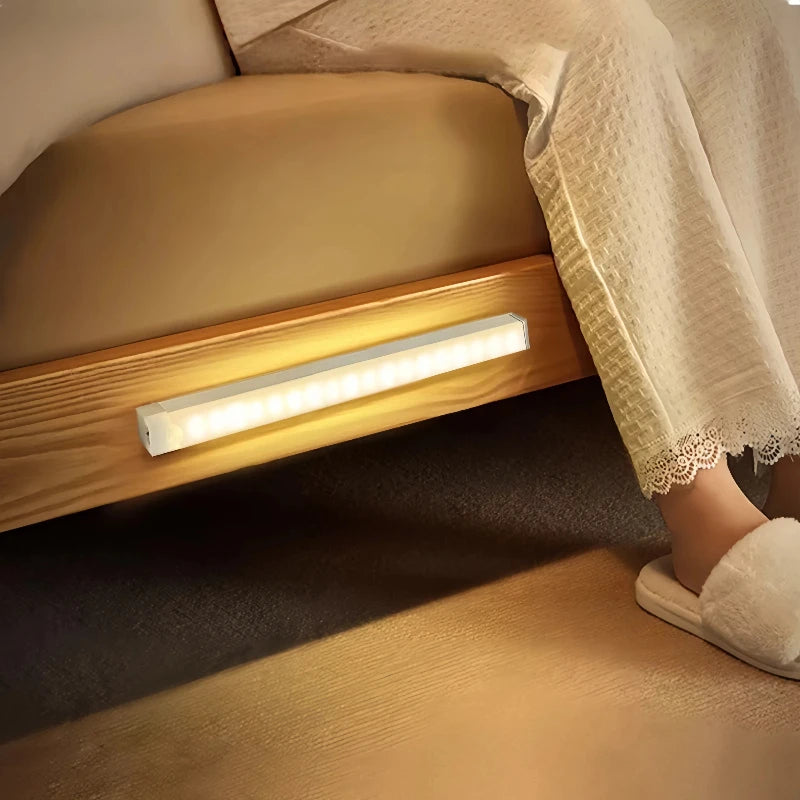 Wireless Motion Sensor LED Light – Rechargeable Magnetic Cabinet & Stair Light (Dimmable)