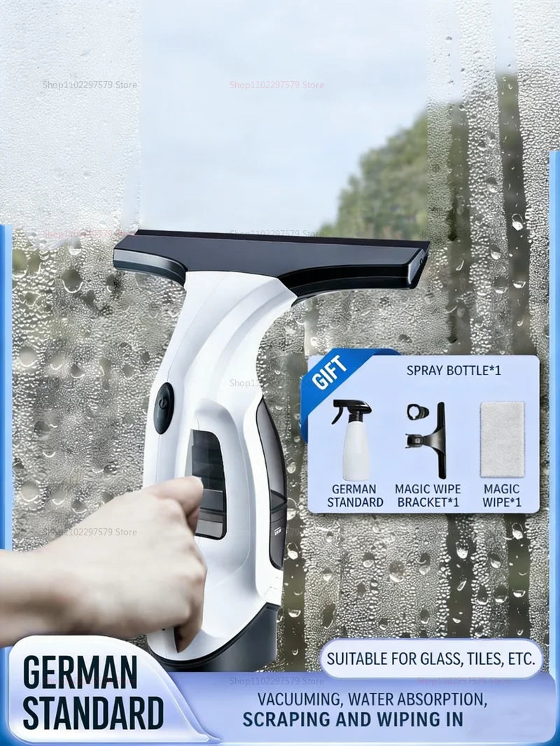 Cordless Handheld Electric Window Cleaner – Multifunctional USB Portable Glass Cleaning Tool Kit