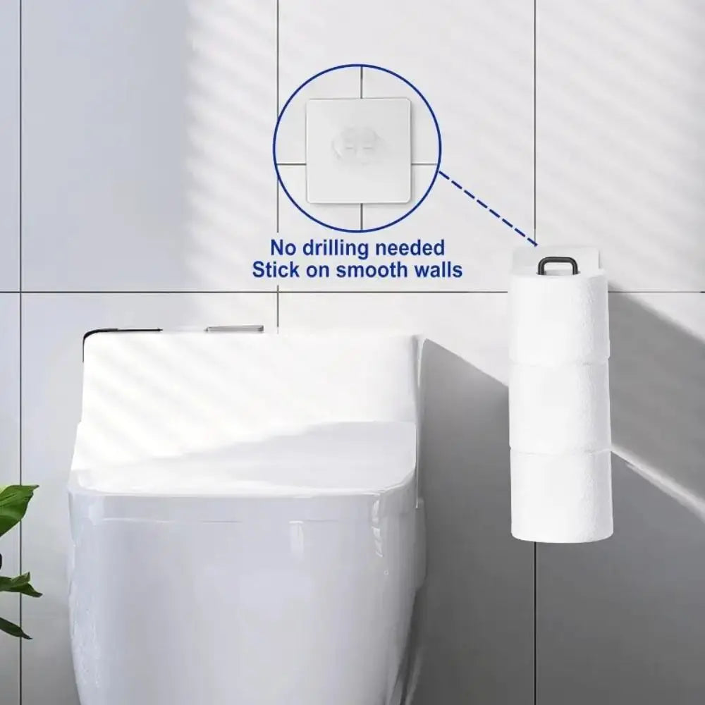 No-Drill Metal Paper Towel & Tissue Holder